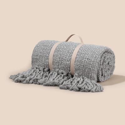 Manta 2,20m X 80cm Altenburg Haus Aconchego Cinza Metrópole