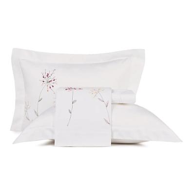 Jogo De Cama Casal Altenburg Bordados Em Cetim 300 Fios Anise