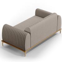 Kit Sofá 2 Lugares 150Cm Com 2 Poltronas Molino Bege C-107