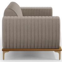 Kit Sofá 2 Lugares 150Cm Com 2 Poltronas Molino Bege C-107 - 7