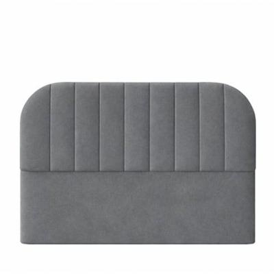 Cabeceira De Cama Box Moderna Estilo Orgânica Queen 160 Cm Veludo Grafite Eli Móveis E Decoração