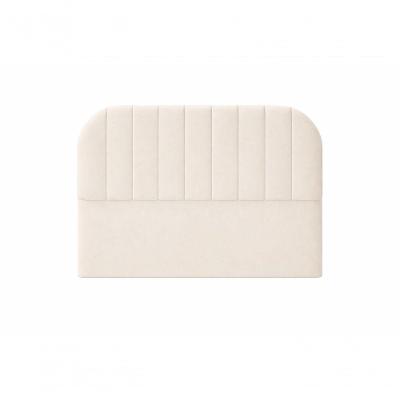 Cabeceira De Cama Box Moderna Estilo Orgânica Queen 160 Cm Veludo Off White Eli Móveis E Decoração