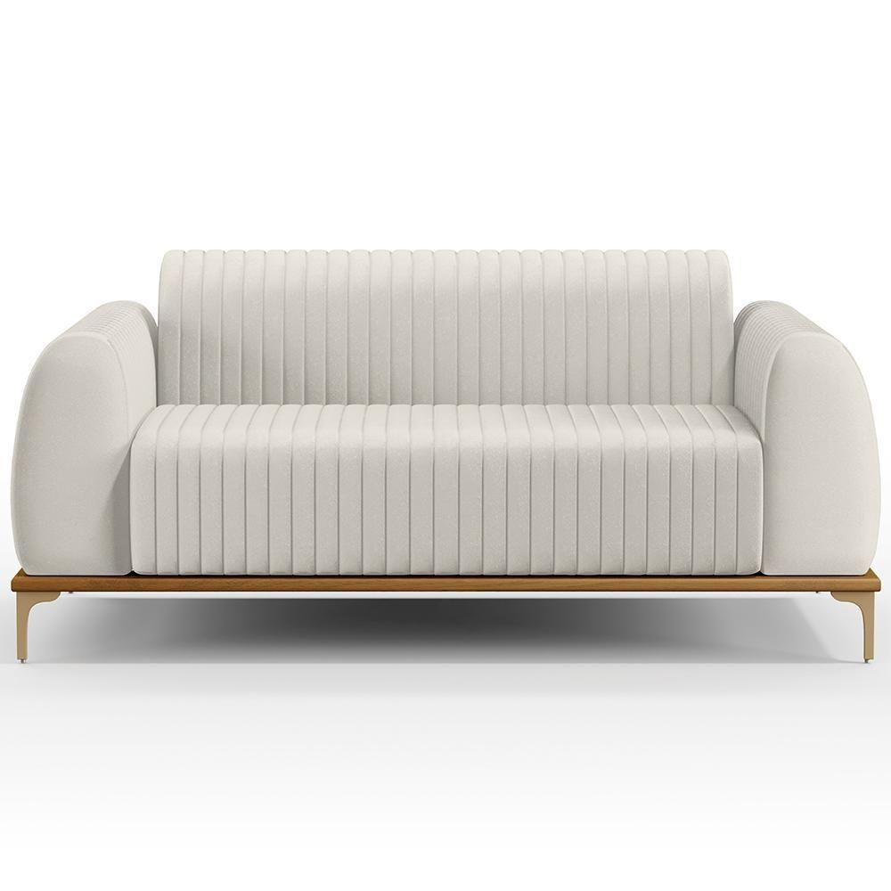 Kit Sofá 2 Lugares 150Cm Com 2 Poltronas Molino Cru C-443 - 5