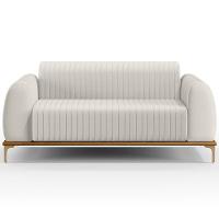 Kit Sofá 2 Lugares 150Cm Com 2 Poltronas Molino Cru C-443 - 5