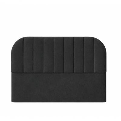 Cabeceira De Cama Box Moderna Estilo Orgânica Casal 140 Cm Veludo Preto Eli Móveis E Decoração