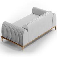 Kit Sofá 2 Lugares 150Cm Com 2 Poltronas Molino Cinza D-315