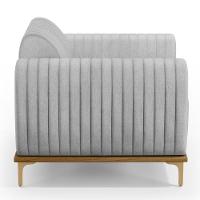 Kit Sofá 2 Lugares 150Cm Com 2 Poltronas Molino Cinza D-315 - 7