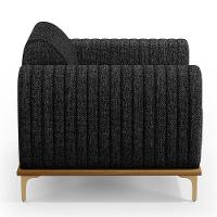 Kit Sofá 2 Lugares 150Cm Com 2 Poltronas Molino Chumbo D-465