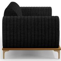 Kit Sofá 2 Lugares 150Cm Com 2 Poltronas Molino Chumbo D-465 - 5