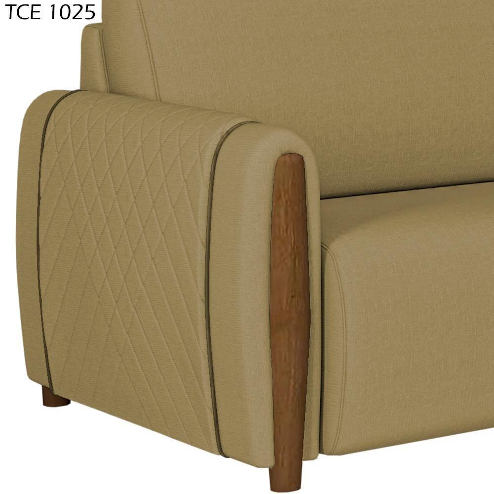 Kit Sofa 223 Cm E Poltrona Decorativa Encanto Linho Tce 1025 Moll Tce 1025 - 4