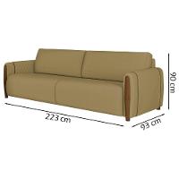 Kit Sofa 223 Cm E Poltrona Decorativa Encanto Linho Tce 1025 Moll Tce 1025 - 7