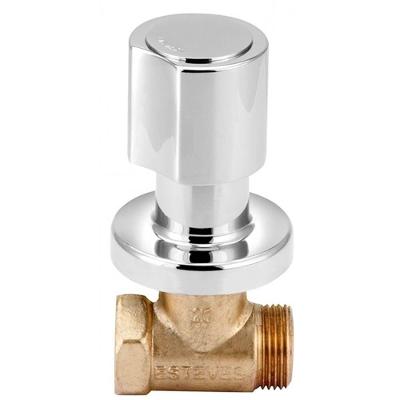 Acabamento Para Registro 1-2,3-4,1 C40 Cromado Vad040cwb Esteves Acabamento Registro 1-2,3-4,1 C