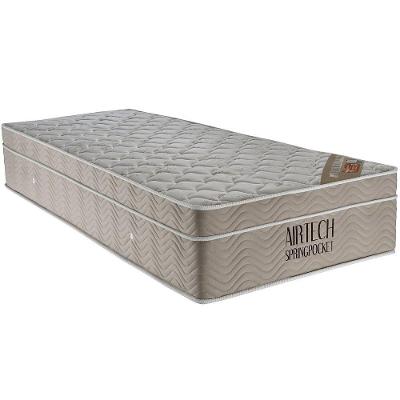 Colchão de Espuma Solteiro Airtech Spring Pocket 88x188x25cm 1040421015 Ortobom Colchao Airtech