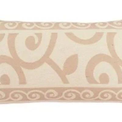 Capa De Almofada Decorativa Turin Retangular 1 Peça 58% Algodão / 42% Poliéster - Arabesco Bege