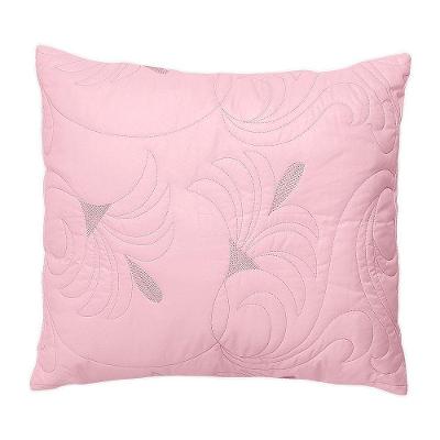 Capa De Almofada Decorativa Melody Bordada 1 Peça 100% Poliéster - Rosé