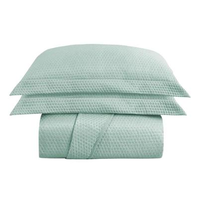 Cobre Leito Colcha Solteiro Domus Dupla Face 02 Peças - Verde - 100% Poliéster