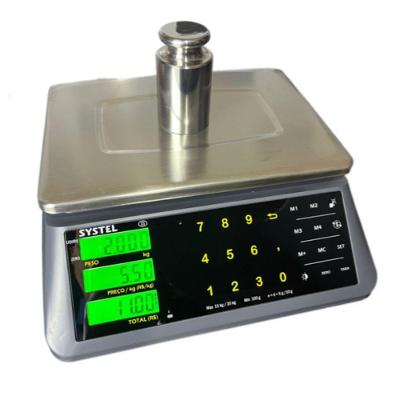Balança Computadora Systel Micra 35kg Touch Com Laudo