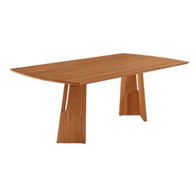 Mesa Para Sala De Jantar Florida 220cm Tampo Barril Laminado Cinamomo Imbuia