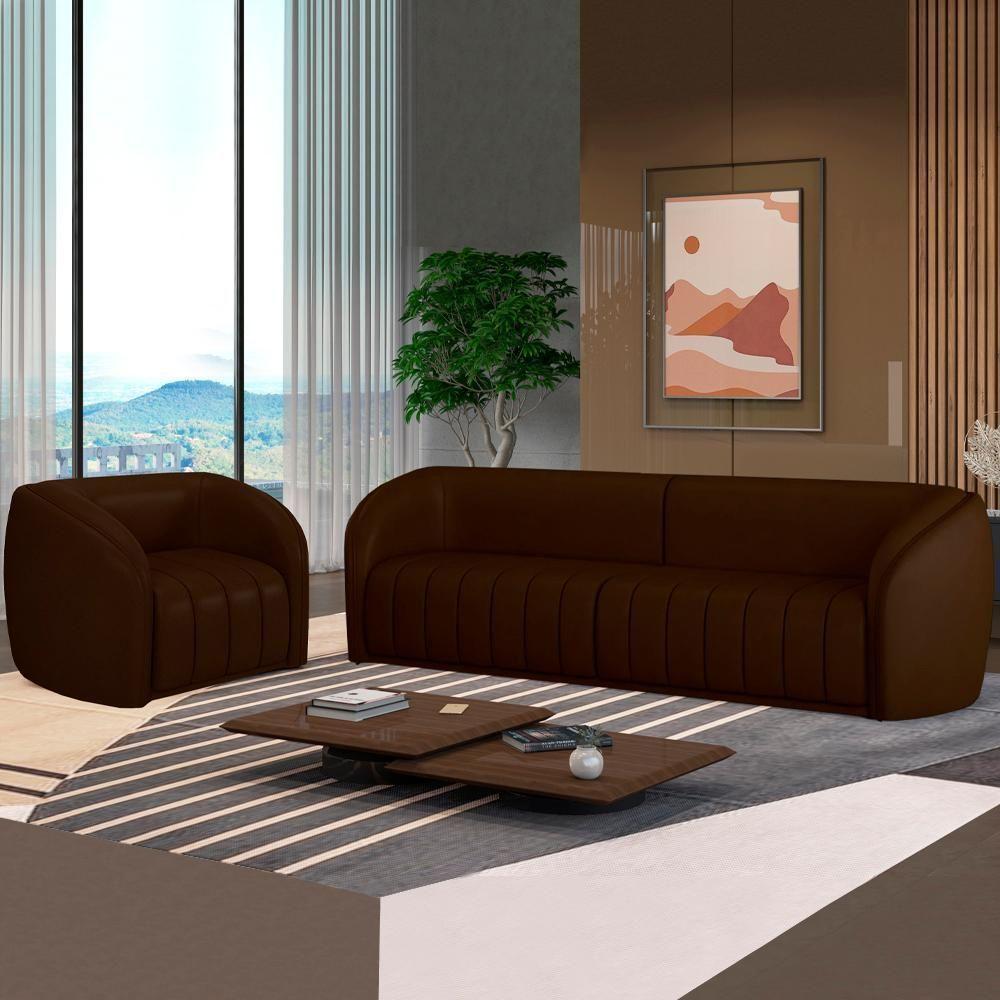 Jogo Sofa 252 Cm 3 Lug E Poltrona 1 Lug Memphis Tcs 721 Corano Moll Tcs 721 - 4