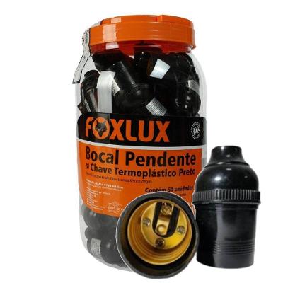 Bocal Pendente E27 Foxlux Baquelite Iluminação - 50 Unidades