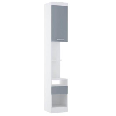 Mesa Cabeceira Alpes 1 Gaveta Branco Estrutura MDP