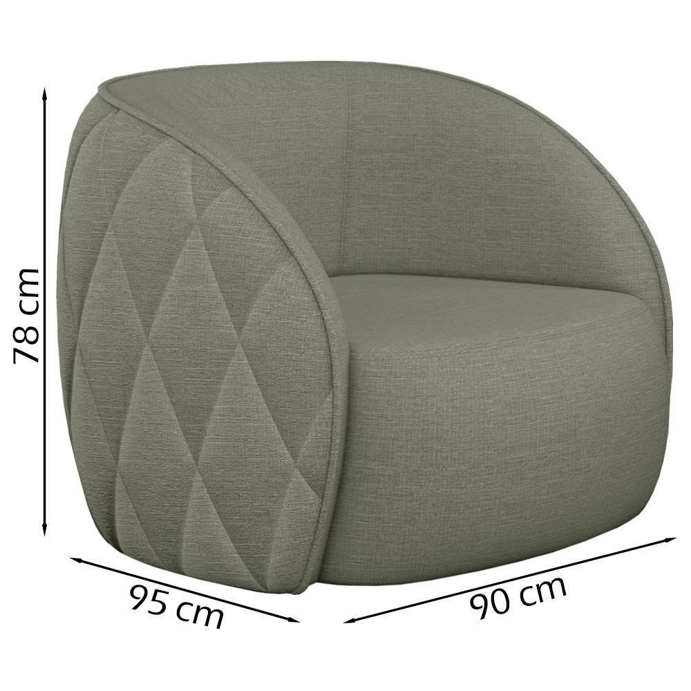 Jogo Sofa 288 Cm 4 Lug E Poltrona 1 Lug Passion Tce 1026 Linho Moll Tce 1026 - 9