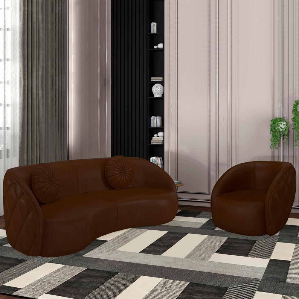 Jogo Sofa 240 Cm 3 Lug E Poltrona 1 Lug Passion Tcs 721 Corano Moll Tcs 721 - 8