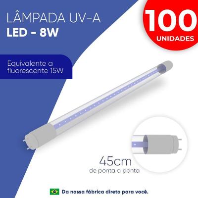 100 Lâmpadas Uv-a 15w Led