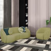 Jogo Sofa 240 Cm 3 Lug E Poltrona 1 Lug Passion Tce 1027 Linho Moll Tce 1027