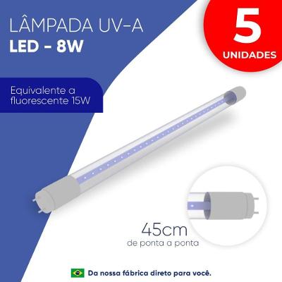 5 Lâmpadas Uv-a 15w Led
