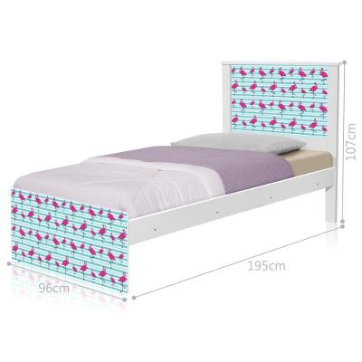 Cama Juvenil Com Cabeceira Barcelona Flamingos