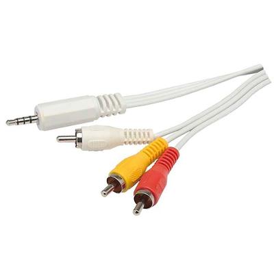 Cabo P2 4c + 3 Rca 1,8 Metros Niquel Para Ipod