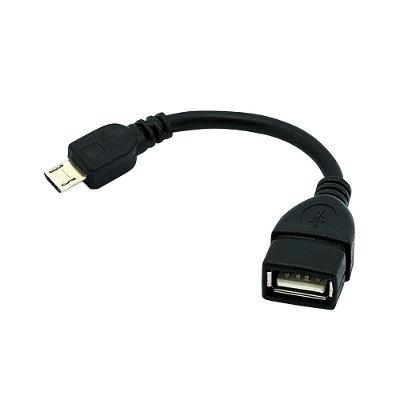 Cabo Otg Micro Usb Macho Para Usb Femea 15cm