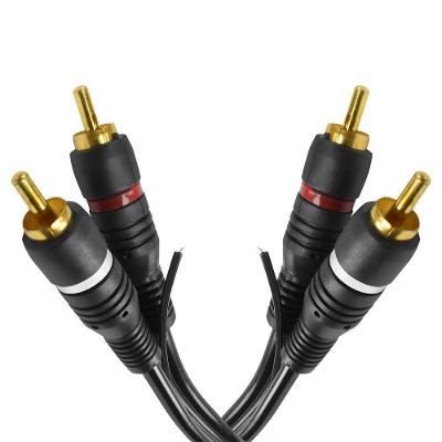 Cabo De Audio Evus C-017 2 Rca Macho X 2 Rca Macho Gold -