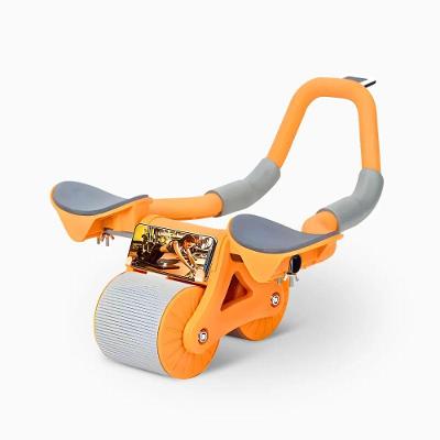 Roda Abdominal Com Rebote Automático – Treino De Core E Abdômen Com Apoio Ergonômico E Tapete Protetor
