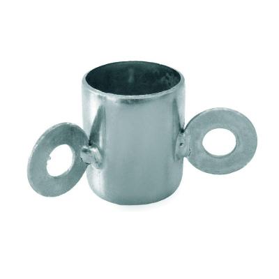 Suporte Antena 16-b Estrelinha Movel 32mm Tubo 1 Polegadas Prata Cromo