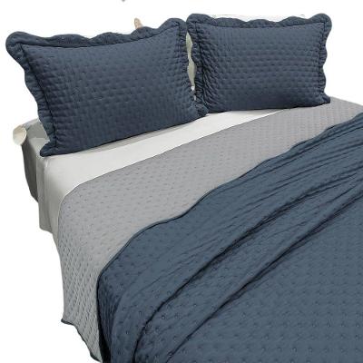 Cobre Leito King Vitoria Dupla Face 3pç 100% Poliéster - Jean