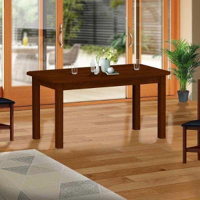 Mesa Para Cozinha 6 Lugares Madeira Maciça Castanho