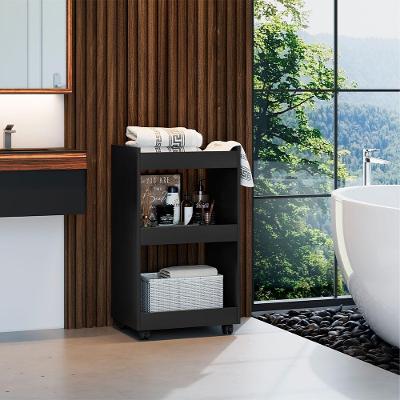 Esmalteira Balcão Para Organizar Multiuso Modelo Jade Para Casa Preto