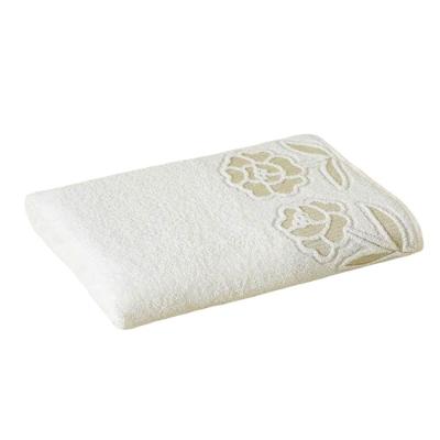 Toalha Avulso De Banho Kazzavip Felpuda 100% Algodão Guadalupe 72cmx150m Branco