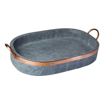 Travessa Oval Lasanheira De Pedra Sabão G