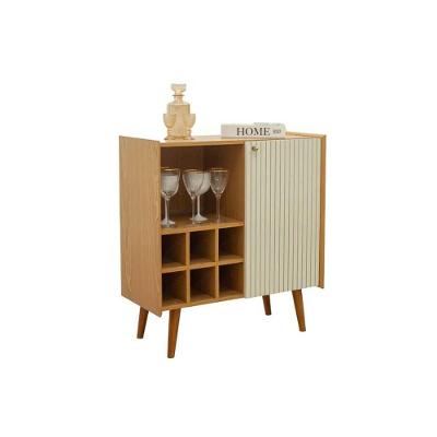 Bar De Sala Jantar Vértice C- 1 Porta Frisada 1 Nicho E Adega P- 6 Garrafas Cinamomo-off White - Genialflex