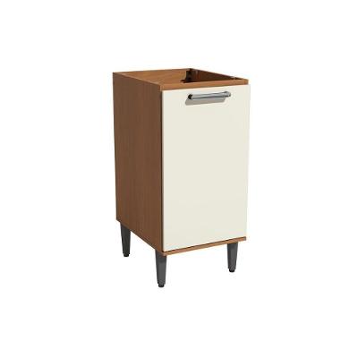 Balcão Cozinha Modulado Linna T720 C/ 1 Porta S/ Tampo 40cm Canela/off White Kappesberg