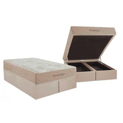Cama Box Baú Queen + Colchão Molas Inovaflex Supreme