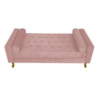 Recamier Baú Félix Solteiro 120cm Suede Rosê Doce Sonho - 3