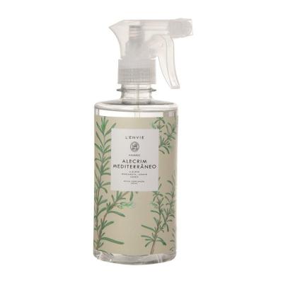 Água Perfumada Alecrim Mediterrâneo 500ml Arabesc para Tecidos e Ambientes L'envie