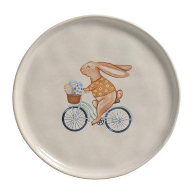 Conjunto de Pratos de Sobremesa Bio Sweet Road 6 Peças Cerâmica Páscoa Bege Porto Brasil