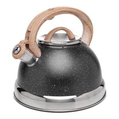 Chaleira Indução 3l Com Apito Em Alumínio Com Revestimento Cerâmico Preta Wolff