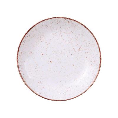 Prato Fundo Tramontina Rustico Marrom Maxforce Porcelana 25cm Tramontina