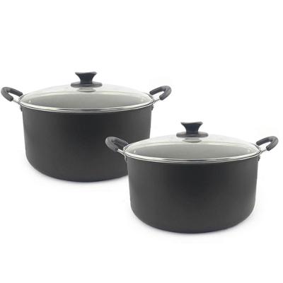 Kit 2 Caçarola Dona Chefa Antiaderente Tampa Vidro 32cm 28cm